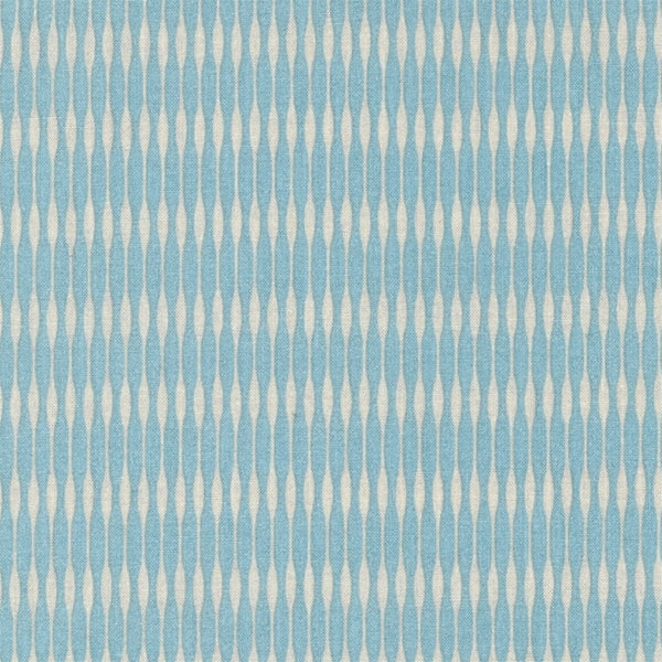 AU MAISON Wachstuch Groove Mint verspielte Rillen in Mint Blau Hellblau und Offwhite, beschichtete Baumwolle