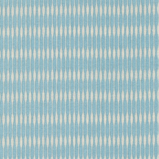 AU MAISON Wachstuch Groove Mint verspielte Rillen in Mint Blau Hellblau und Offwhite, beschichtete Baumwolle