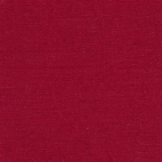 Au Maison beschichtetes Leinen Leinenstoff mit Acrylbeschichtung in Deep Red Tiefrot Rot