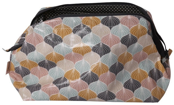 AU MAISON Wachstuch Alli Charcoal Mustard grau mint altrosa Senfgelb, beschichtete Baumwolle