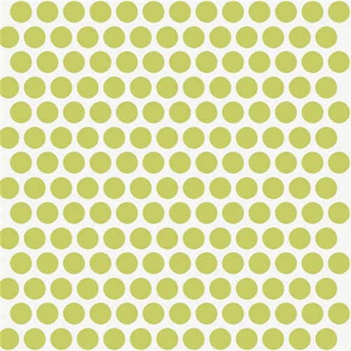 Birch Fabrics Biobaumwolle DOTTIE GRASS Punkte Tupfen Grün Natur Weiß