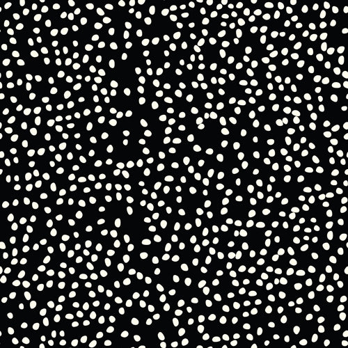 Birch Fabrics Biobaumwollstoff Mod Basics FIREFLY DOTS BLACK Glühwürmchen Tupfen Schwarz