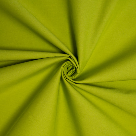Birch Fabrics Bio-Baumwolle Popeline GRASS Solid Uni-Stoff in frischem Hellgrün