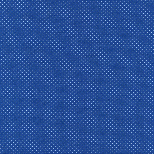 AU MAISON Wachstuch Dots Small Cobalt Blue Punkte Pünktchen kobaltblau blau, beschichtete Baumwolle