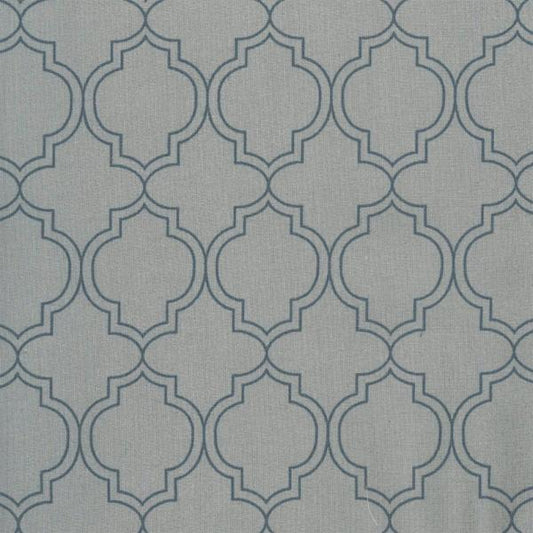 AU MAISON Wachstuch India Dusty Blue/Midnight Blue dunkelblaue Rauten, beschichtete Baumwolle