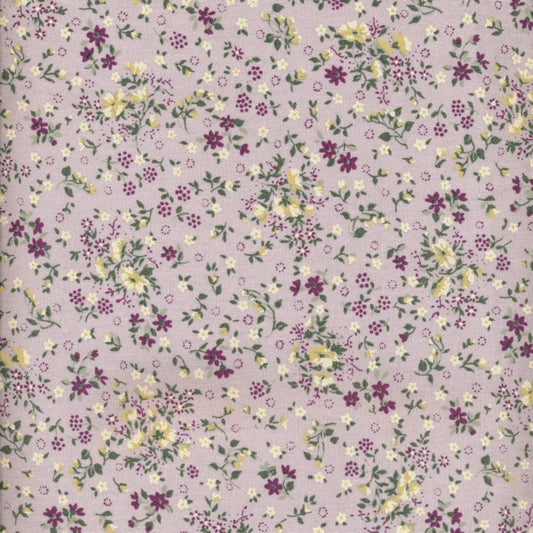 AU MAISON Wachstuch Drops Loving Liberty Light Purple Blümchen lila, beschichtete Baumwolle