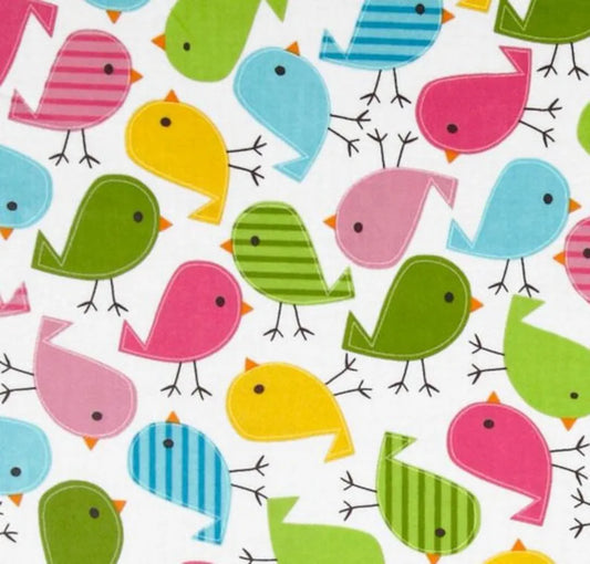 Premium beschichtete Baumwolle von Robert Kaufman Urban Zoologie Slicker Birds Spatzen