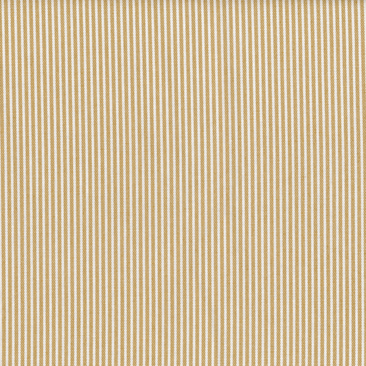 AU MAISON Wachstuch Stripe Mustard senfgelb schmale Streifen, beschichtete Baumwolle