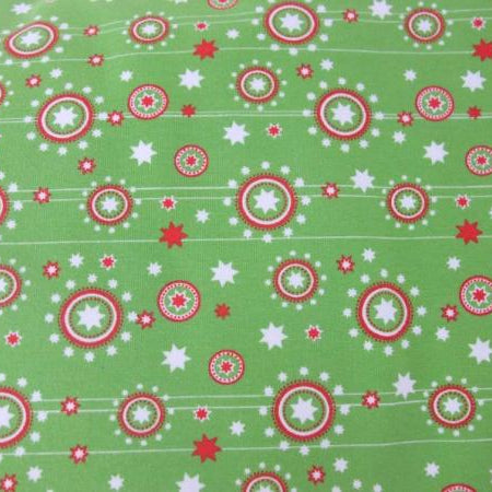 Tante Ema Jersey Star Wonder Light Green - Tissu extensible à étoiles pour vêtements et accessoires pour enfants (copie)