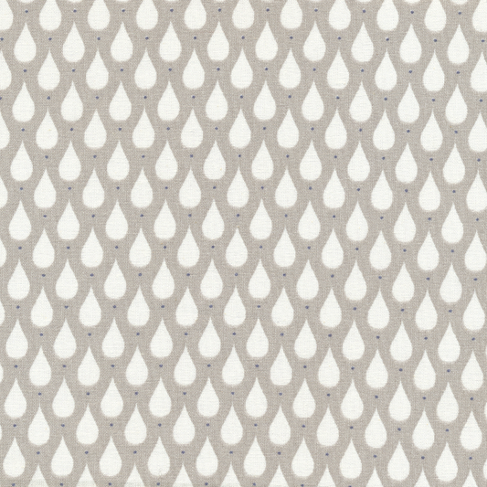 AU MAISON Wachstuch Teardrops Toffee Tropfen in beige natur, beschichtete Baumwolle