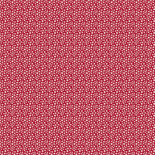 Tilda Baumwollstoff Pollen Stone Red aus Limited Candy Bloom Edition, Blütenstaub Pollen Creme Rot