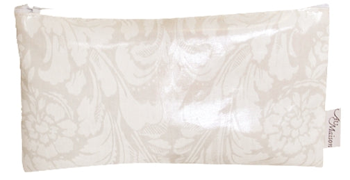 AU MAISON Wachstuch Victorian Baroque Creme barockes Muster, beschichtete Baumwolle